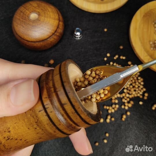 Мельница для перца деревянная дуб 22 см
