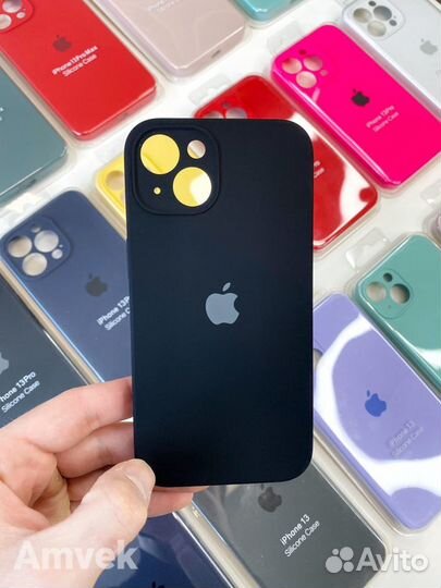 Чехол на iPhone 13 (Защита камеры) Чёрный