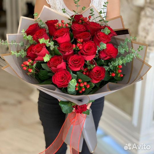 Розы на Подарок. Букеты из Красных Роз. Цветы
