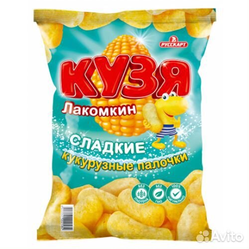 Кукурузные палочки Кузя Лакомкин 140г Русскарт