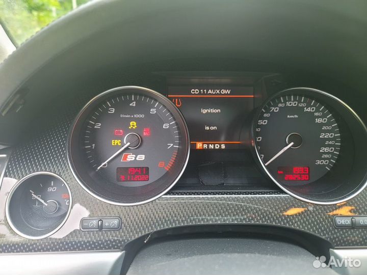 Audi S8 5.2 AT, 2008, битый, 283 000 км