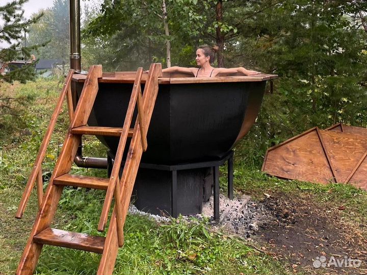 Банный чан 1700л с доставкой на участок