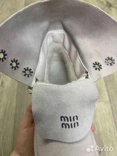 Женские ботинки miu miu зимние