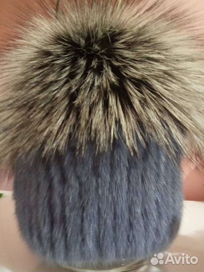 Шапка зимняя вязанная