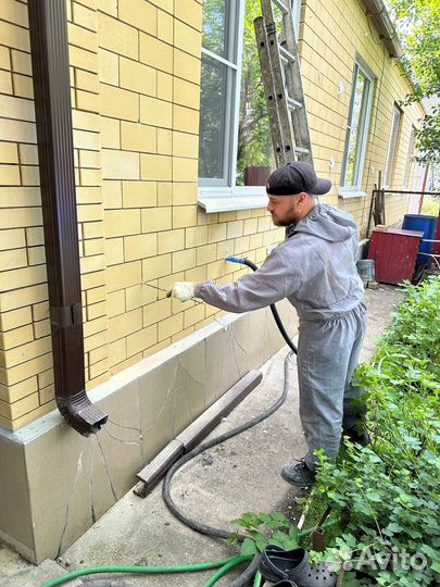 Утепление стен (пустот), жидкая теплоизоляция