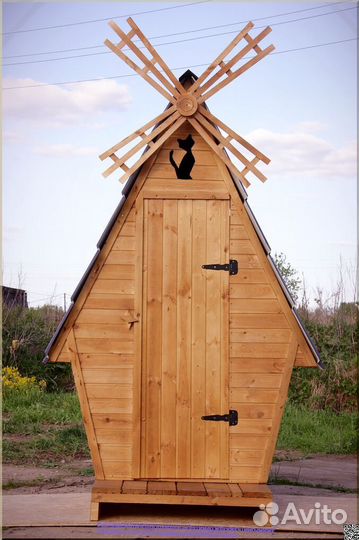 Дачный туалет деревянный HAT118