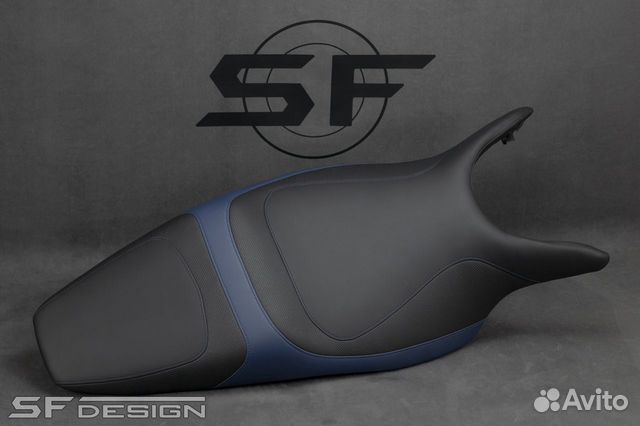 Сиденье для Honda VFR800 Blue Line Black Fog