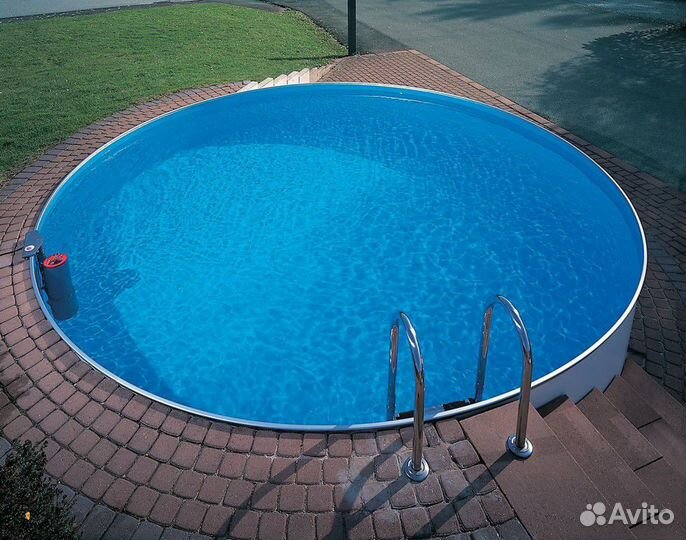 Морозоустойчивый каркасный бассейн Laguna, серый