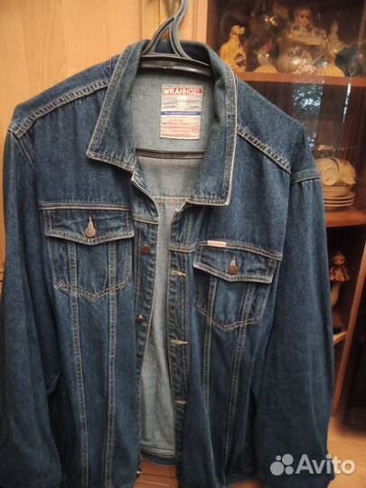 Мужская джинсовая куртка Wrangler 62-64р.(5XL)