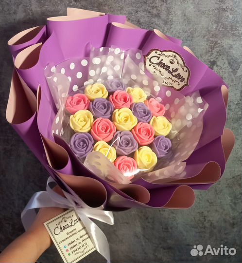 Шоколадные букеты цветов/ Клубника в шоколаде