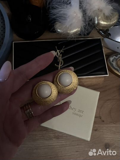 Клипсы винтажные