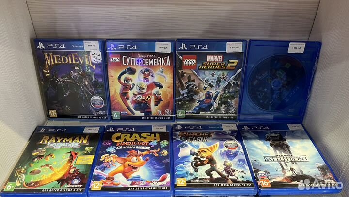 Диски с играми для Sony Playstation 4
