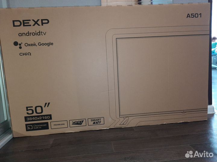 Телевизор новый SMART tv Dexp 50'' на запчасти