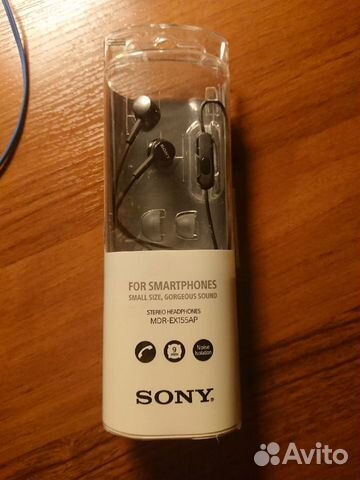 Наушники Sony EX-155 AP новые