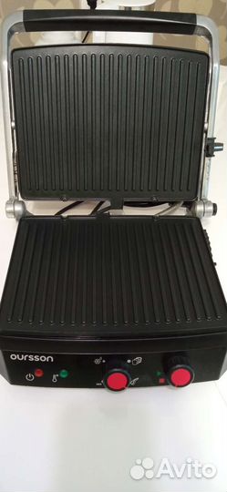 Электрический гриль oursson новый