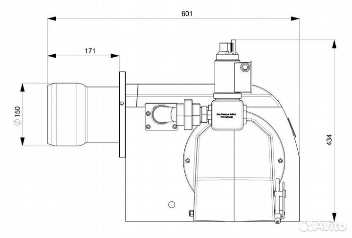 Газовая горелка CKI-G500 (500 кВт)