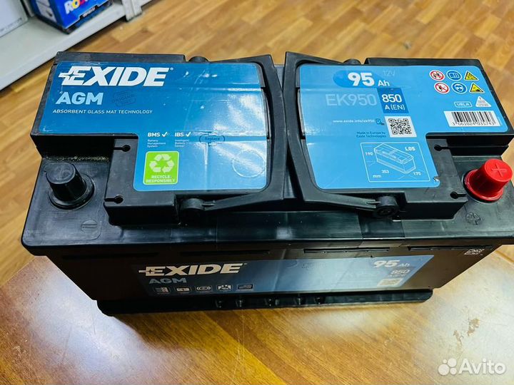 Аккумулятор Exide AGM 95 Ач на Start-Stop на Бмв