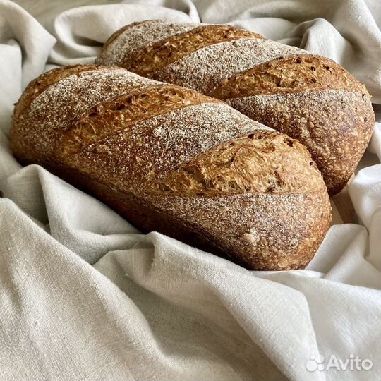 Хлеб на закваске «Три семечки»