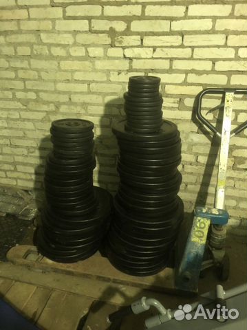 Блины для штанги бу ivanko