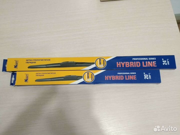 Щетки стеклоочистителя Kraft hybrid line 60см,45см