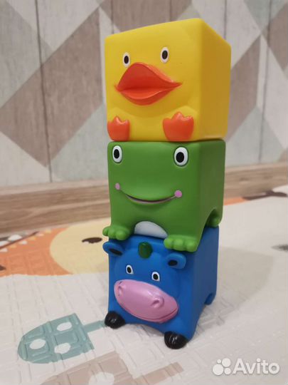 Развивающие игрушки резиновые кубики