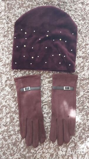 Шапка и перчатки