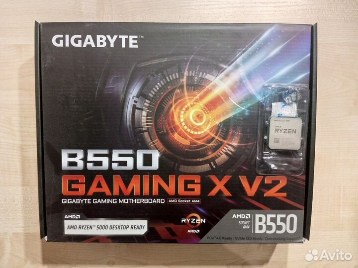 Комплект ryzen 5 3600 + gigabyte b550