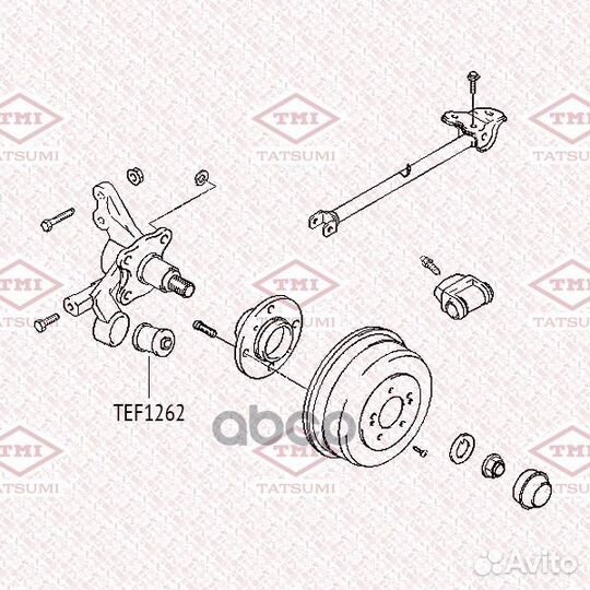 Сайлентблок цапфы зад toyota Camry 92- TEF