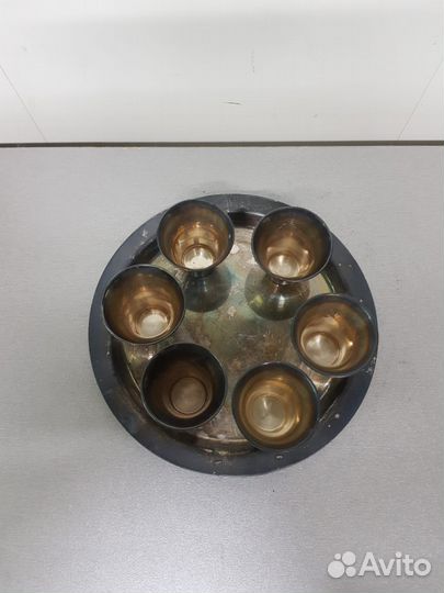 Коньячный набор мельхиор СССР