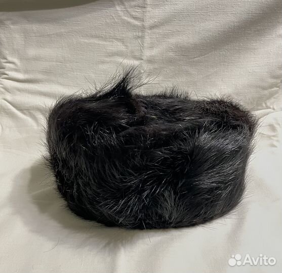 Мужская шапка ушанка нутрия