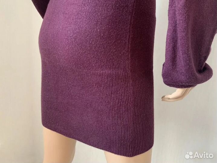 Платье трикотажное женское 42 44 фиолетовое
