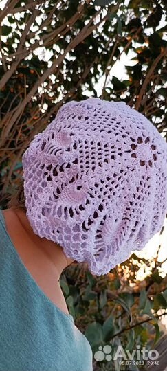 Берет вязаный