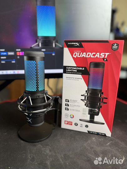 Микрофон Hyperx Quadcast S черный