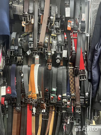 Мужской кожаный ремень