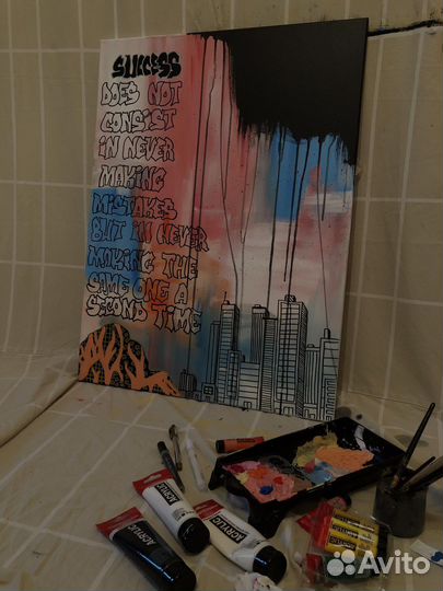 Картина акрилом на заказ любые размеры