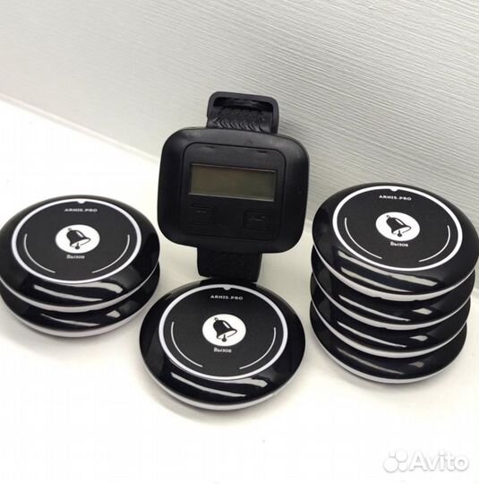 Кнопка вызова официанта, часы официанта, комплект