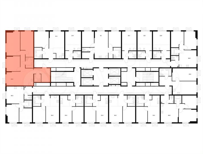 3-к. квартира, 85,9 м², 10/25 эт.
