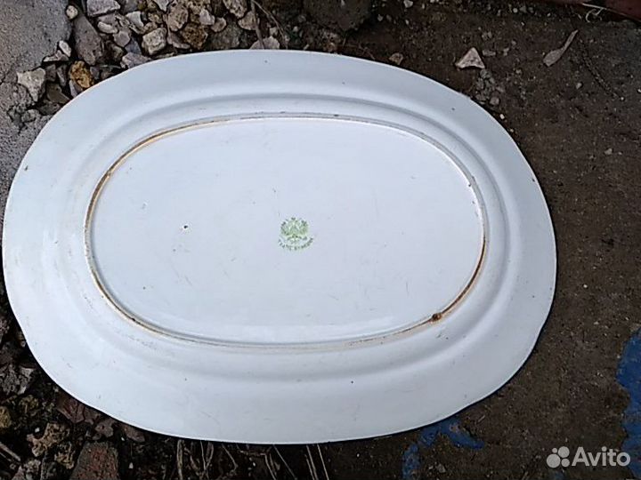 Блюдо фарфор Кузнецов