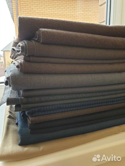 Отрезы ткани СССР, шерсть, плащевая