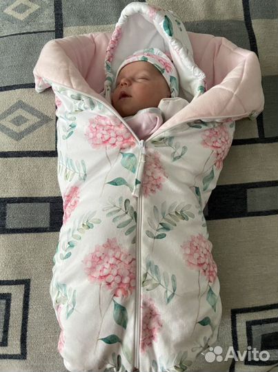 Конверт на выписку деми+Кокон «Крошка Енот»