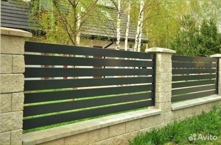 Забор Жалюзи / Ранчо Металлический