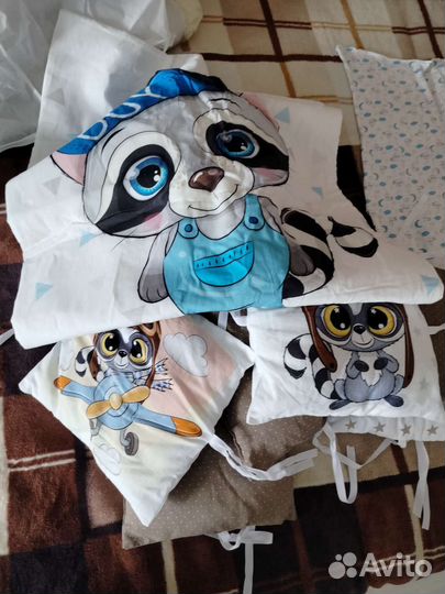 Бортики в детскую кроватку бу