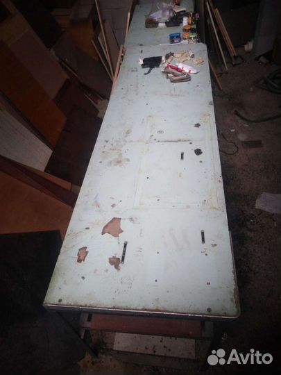 Стеллаж стол металический