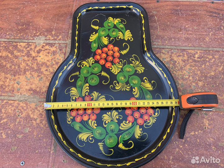 Поднос для самовара хохлома бронза