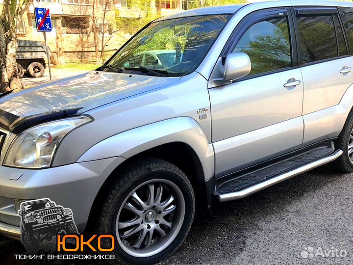 Защита порогов TLC Prado 120