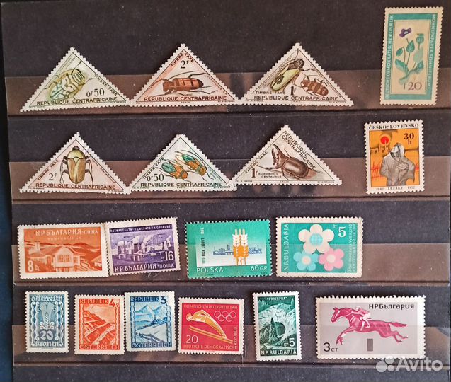 Подборка почтовых марок. Чистые