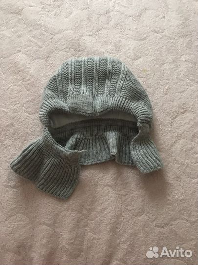 Шапка шлем для мальчика зимняя 40-42 размер