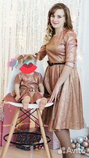 Платья family look