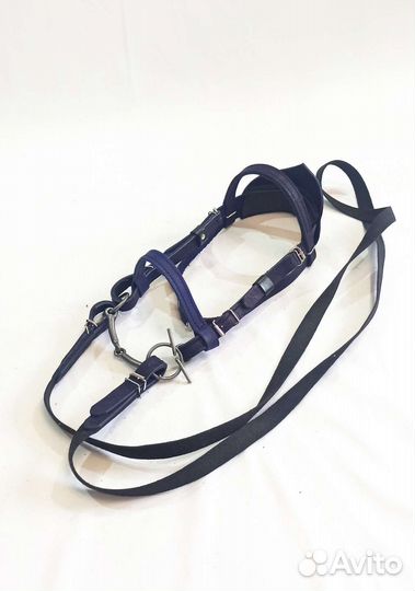 Уздечка для пони +повод +железо, новая, кожа