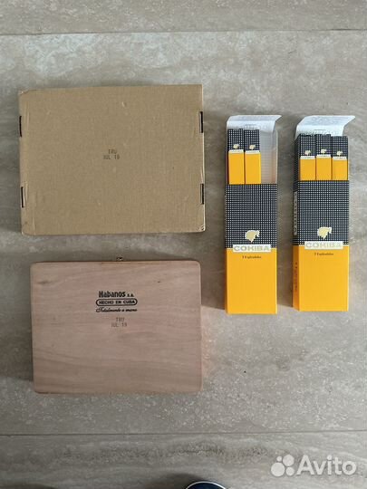 Пустые коробки от сигар cohiba